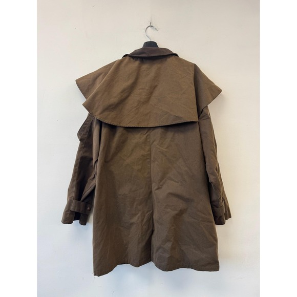 Sydney Oilskin Coat Mens 2XL Brown Waxed Canvas‎ Duster J02 Hunting Workwear - Picture 3 of 6